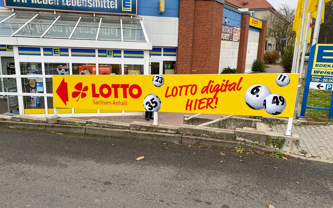 Hinweisschilder Lotto Sachsen Anhalt