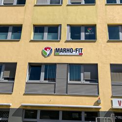 Werbeanlage MARHO-FIT