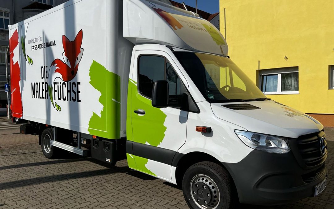 Fahrzeugbeklebung Mercedes Sprinter – Malerfüchse
