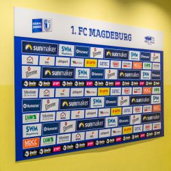Sponsorenwand Stadion