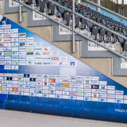 Sponsorenwand Stadion