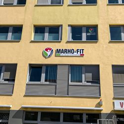 Werbeanlage MARHO-FIT